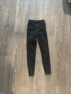 American Eagle High-Rise Slim Fit Women's Jeans - Black sz 0
